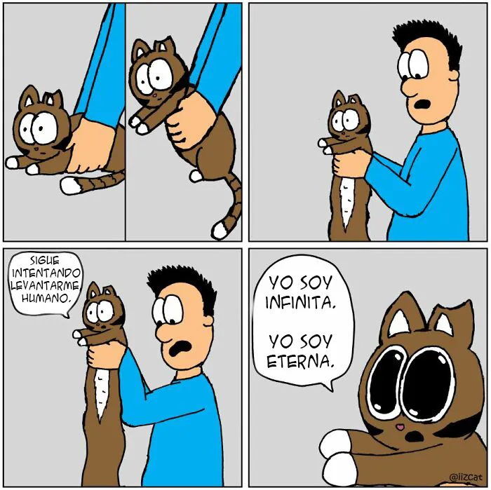 Este artista resume su vida con un gato en 20 cómics