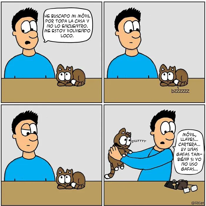 Este artista resume su vida con un gato en 20 cómics