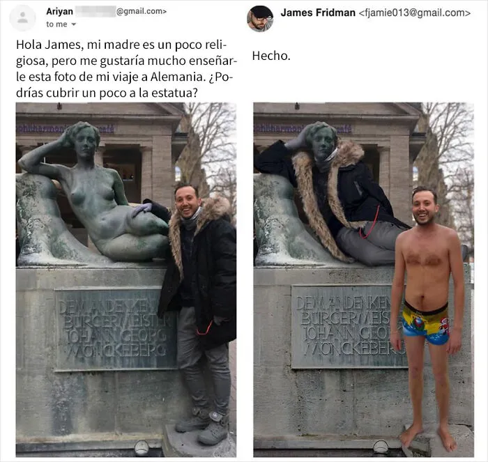 Vuelve el troll del Photoshop que se toma las peticiones muy literalmente, y el resultado es divertidísimo (17 imágenes)