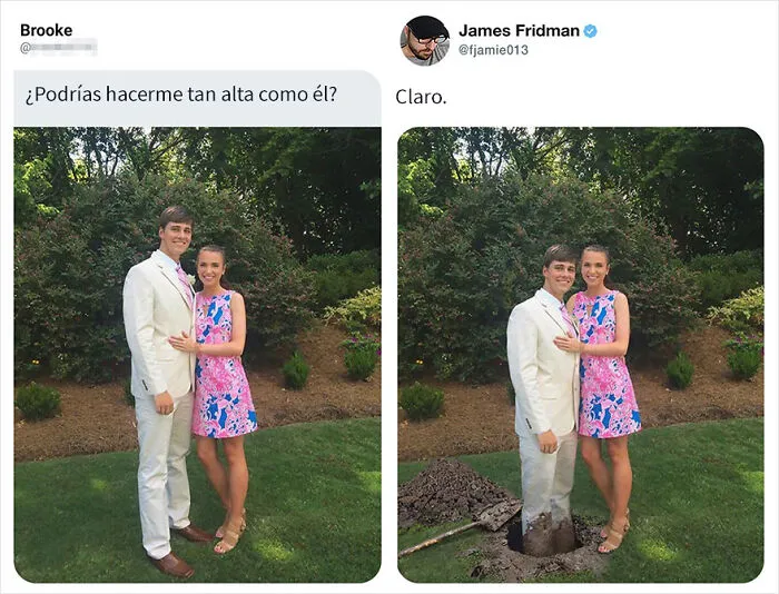 Vuelve el troll del Photoshop que se toma las peticiones muy literalmente, y el resultado es divertidísimo (17 imágenes)