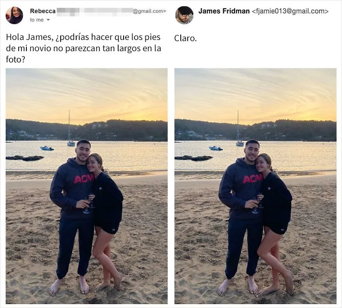 Vuelve el troll del Photoshop que se toma las peticiones muy literalmente, y el resultado es divertidísimo (17 imágenes)