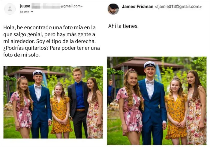 Vuelve el troll del Photoshop que se toma las peticiones muy literalmente, y el resultado es divertidísimo (17 imágenes)