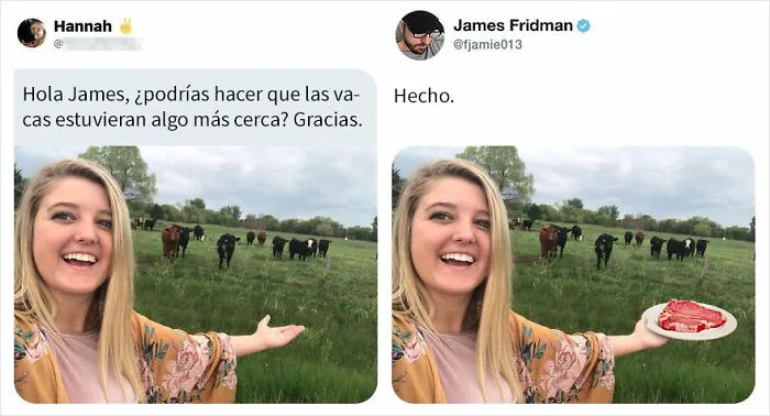 Vuelve el troll del Photoshop que se toma las peticiones muy literalmente, y el resultado es divertidísimo (17 imágenes)