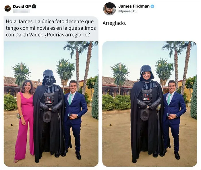 Vuelve el troll del Photoshop que se toma las peticiones muy literalmente, y el resultado es divertidísimo (17 imágenes)