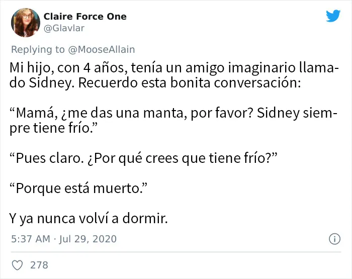 20 Historias tan divertidas como terribles sobre los amigos imaginarios de los niños
