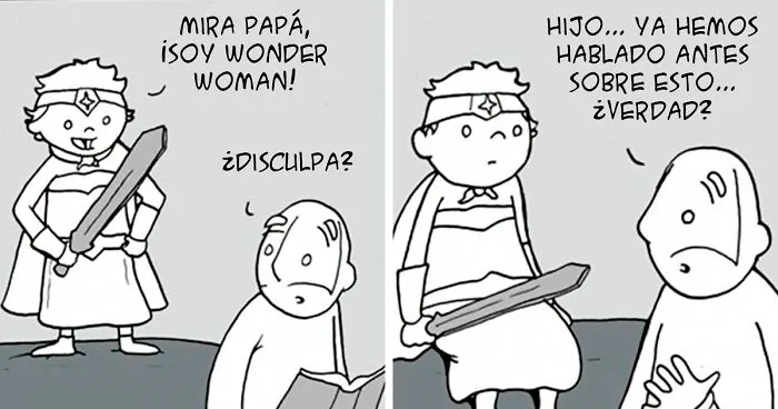 Este padre crea honestos cómics sobre el mundo y ser amable (10 imágenes)