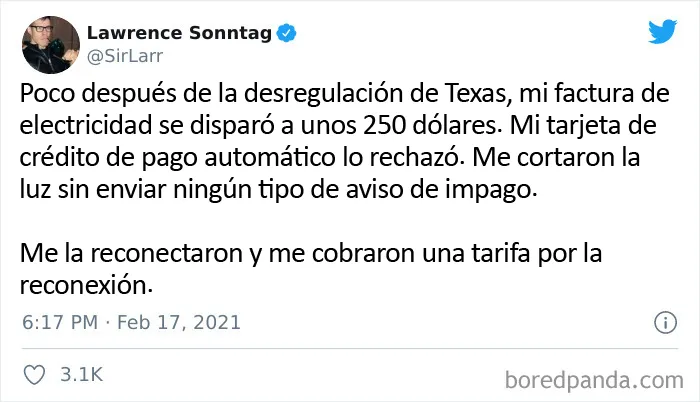 18 Publicaciones que explican cómo lo que les pasó a los texanos es culpa de la avaricia de los ricos
