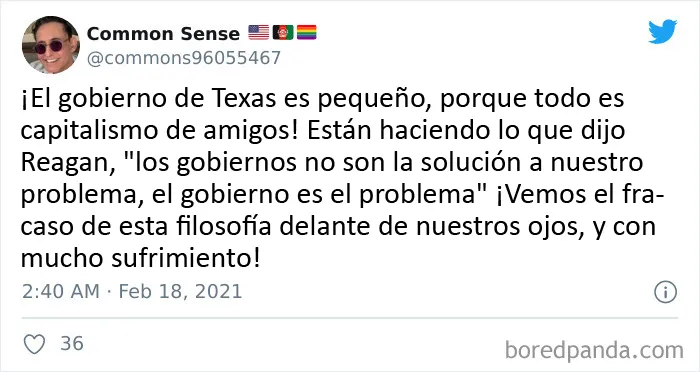 18 Publicaciones que explican cómo lo que les pasó a los texanos es culpa de la avaricia de los ricos