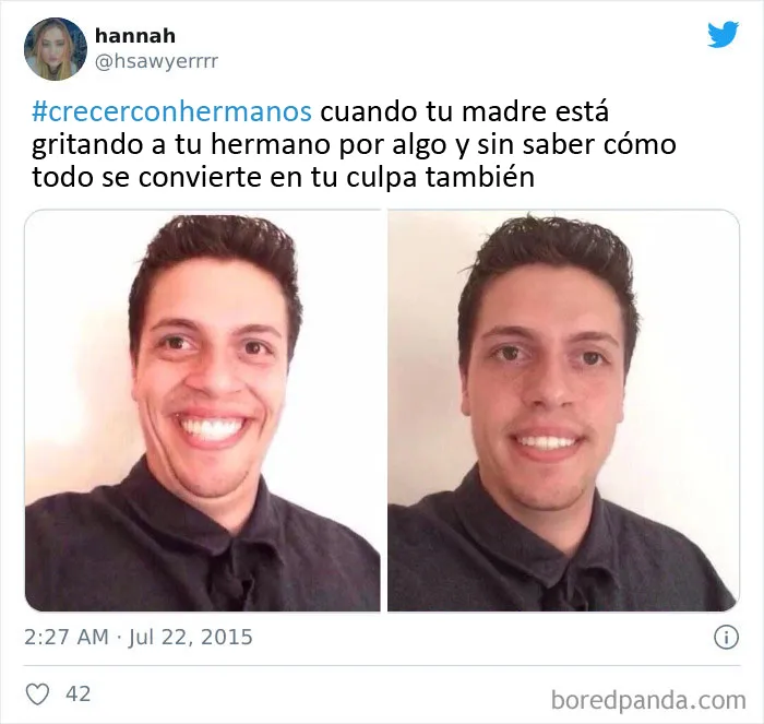 20 Divertidos tuits que resumen perfectamente cómo es tener hermanos