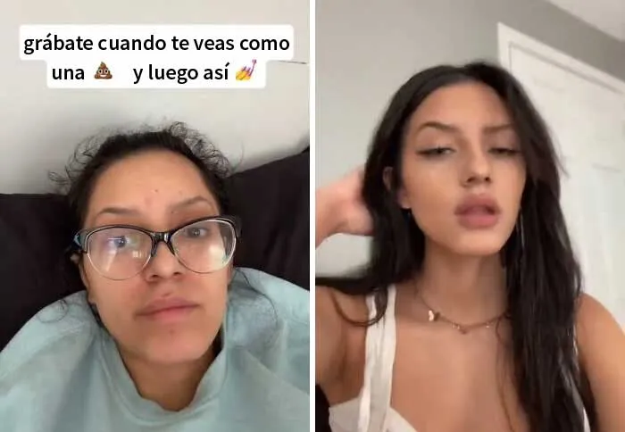 30 Personas que revelaron cómo se ven normalmente y su aspecto cuando hacen 'Catfishing'