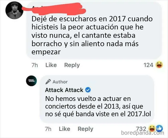 El tipo ni siquiera sabe qué banda vio