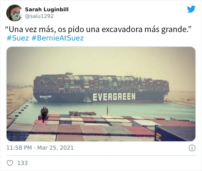 La gente se parte de risa con estos 20 memes sobre el barco atorado en el Canal de Suez