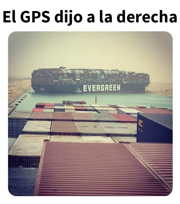 La gente se parte de risa con estos 20 memes sobre el barco atorado en el Canal de Suez