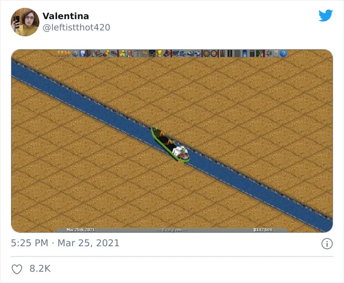 La gente se parte de risa con estos 20 memes sobre el barco atorado en el Canal de Suez