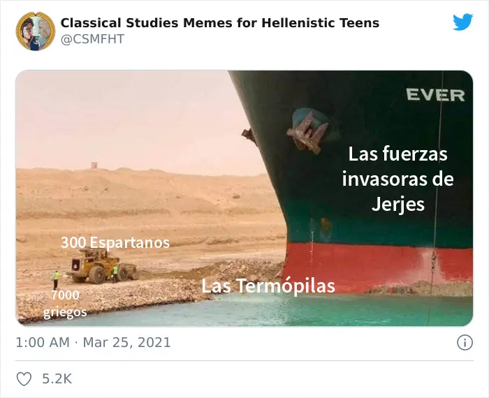 La gente se parte de risa con estos 20 memes sobre el barco atorado en el Canal de Suez