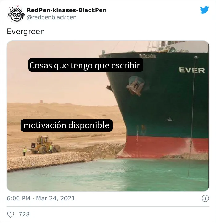 La gente se parte de risa con estos 20 memes sobre el barco atorado en el Canal de Suez