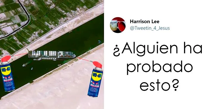 La gente se parte de risa con estos 20 memes sobre el barco atorado en el Canal de Suez