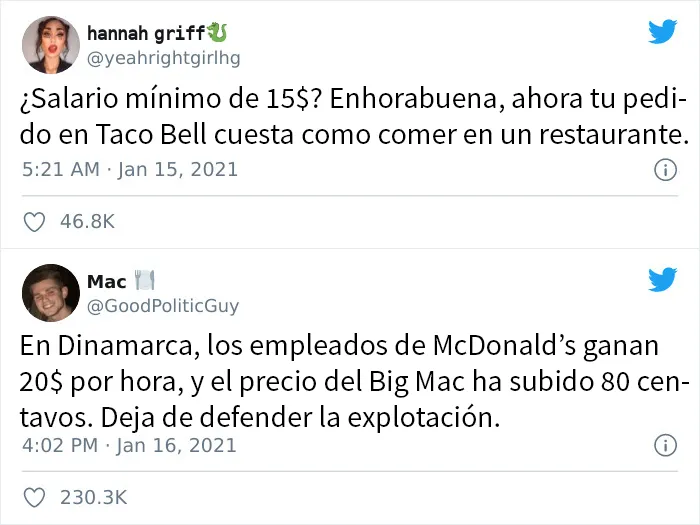 20 Brillantes respuestas de la gente ante quienes no quieren que aumente el salario mínimo en EEUU