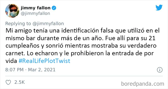 20 Curiosos "giros argumentales en la vida real" enviados por la gente para el desafío de Jimmy Fallon