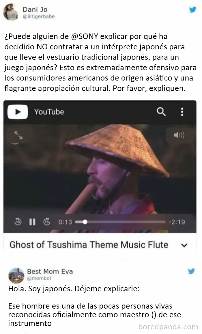 El maestro de shakuhachi es atacado por los 'Guerreros de la justicia social' por ser blanco