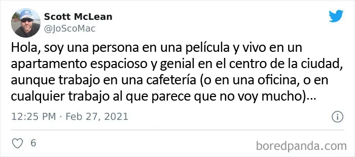 20 Tuits que exponen esos comportamientos totalmente irreales de personajes de cine o TV