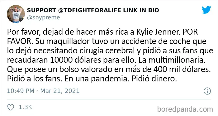 Kylie Jenner se atrevió a pedir a la gente que donara dinero en GoFundMe para su exmaquillador, así que aquí tienes 20 de las mejores reacciones