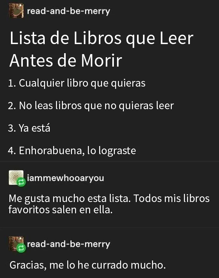 Lee lo que quieras