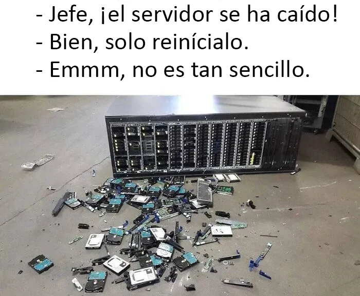 ¡El servidor se ha caído!
