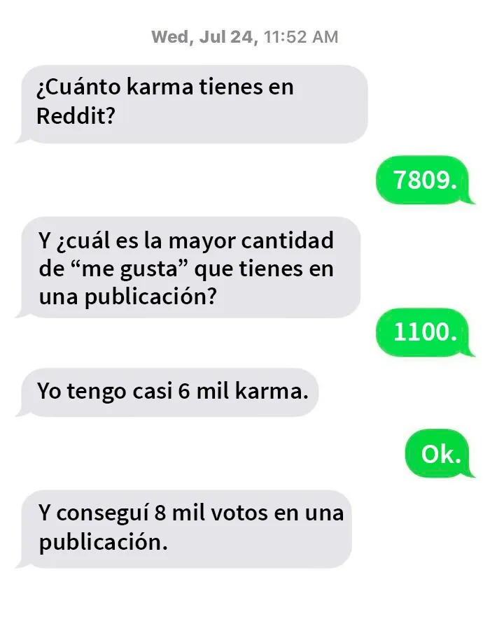 Un amigo, con el que no he hablado por meses, me envió un mensaje de texto sobre su karma