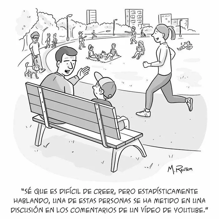 Este artista ataca a nuestra sociedad con 15 ingeniosos cómics