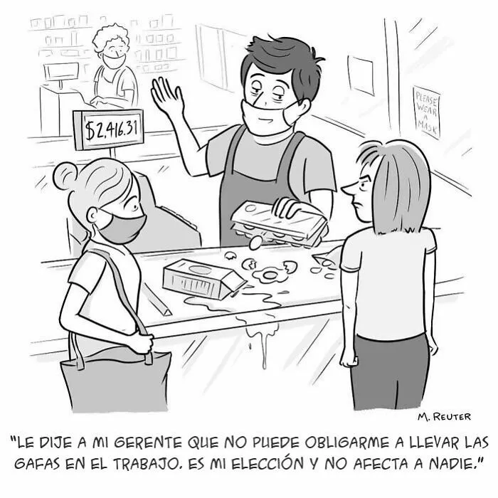 Este artista ataca a nuestra sociedad con 15 ingeniosos cómics