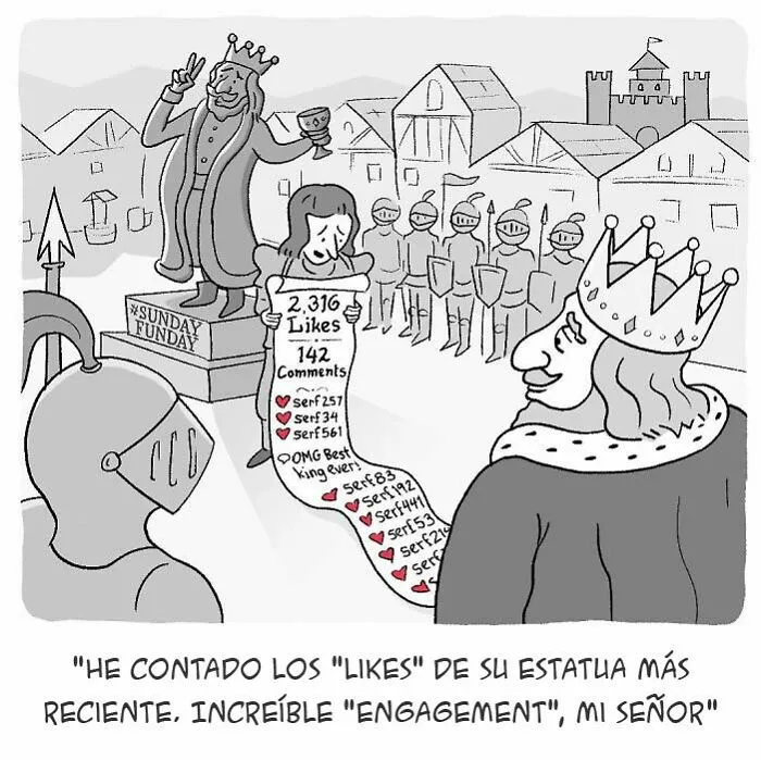 Este artista ataca a nuestra sociedad con 15 ingeniosos cómics