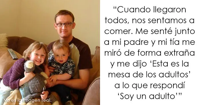 A este chico de 22 años le pidieron que se sentara en la mesa de los niños, así que tomó el quiche que trajo y simplemente se fue