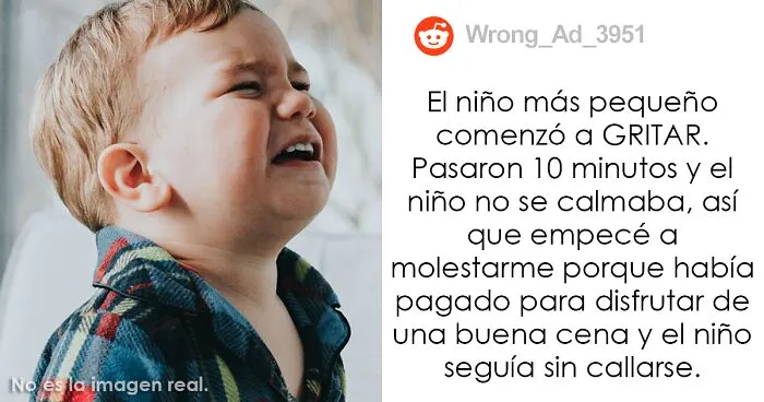 Esta mujer le pidió a la madre de un niño gritón que lo llevara fuera del restaurante para que los demás comensales pudieran estar en paz, y se desató el drama