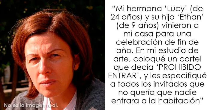 Esta mujer quiso saber si fue una idiota por cobrarle a su hermana $3.400 por una pintura que arruinó su sobrino de 9 años