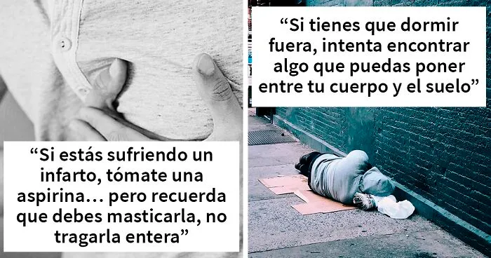20 Consejos fáciles de recordar que podrían marcar la diferencia en situaciones de vida o muerte