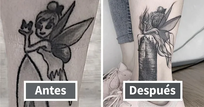 30 Increíbles ejemplos de maestros tatuadores que dan un genial cambio de imagen a los viejos y aburridos tatuajes