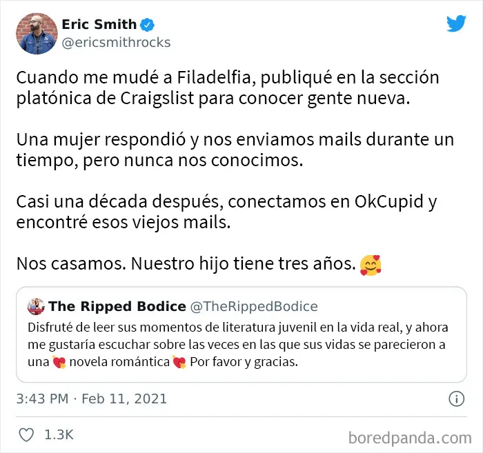 Estas personas comparten historias románticas que ocurrieron en la vida real, y son dignas de una novela