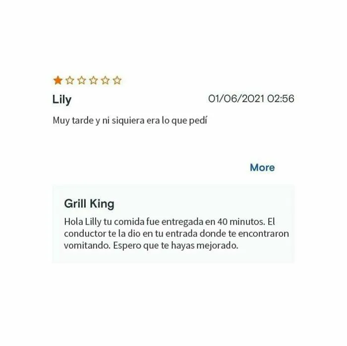 18 Restaurantes que dejaron divertidas respuestas bajo las malas críticas, compartidas en este instagram