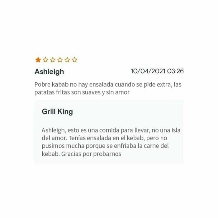 18 Restaurantes que dejaron divertidas respuestas bajo las malas críticas, compartidas en este instagram