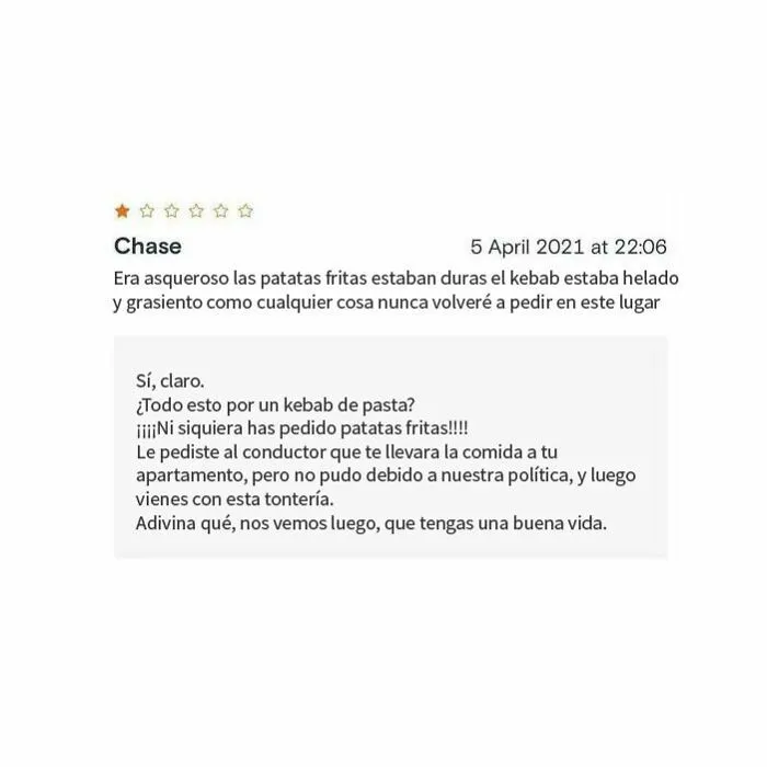 18 Restaurantes que dejaron divertidas respuestas bajo las malas críticas, compartidas en este instagram