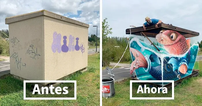 Este artista callejero francés pinta graffitis de criaturas en 3D y no son para los asustadizos (30 fotos)