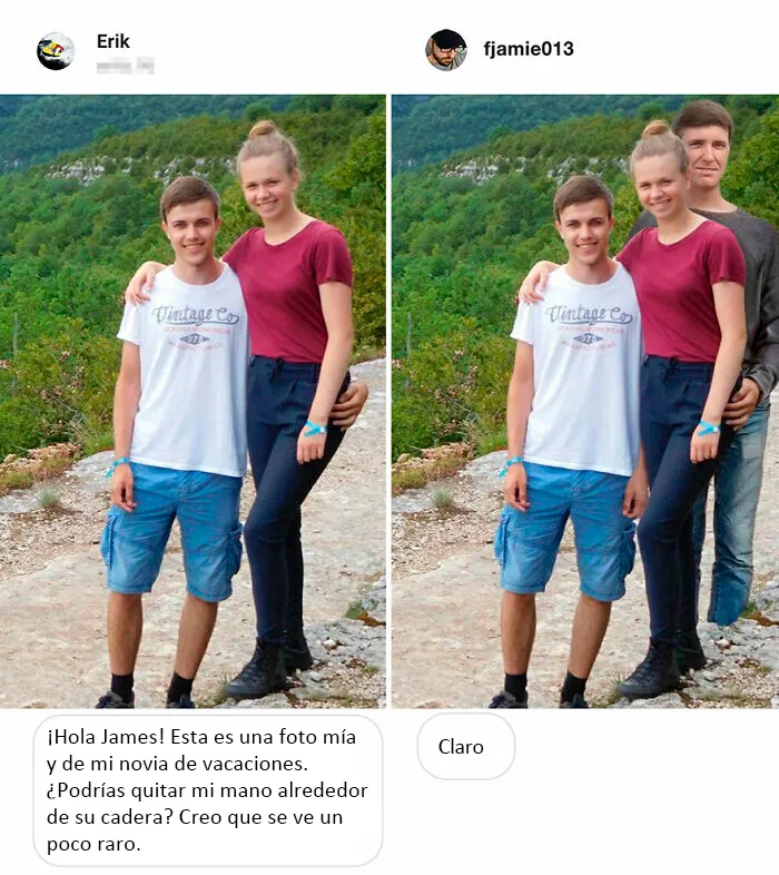 Vuelve el troll del Photoshop que se toma las peticiones muy literalmente, y el resultado es divertidísimo (16 fotos)