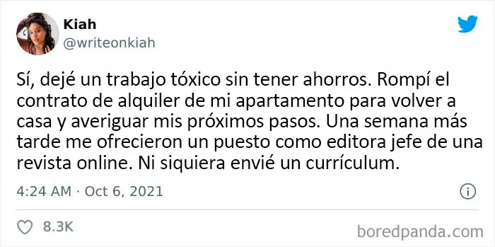 20 Personas que renunciaron a su trabajo sin tener nada planeado comparten lo que sucedió
