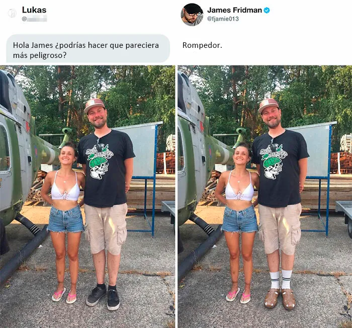 Vuelve el troll del Photoshop que se toma las peticiones muy literalmente, y el resultado es divertidísimo (16 fotos)