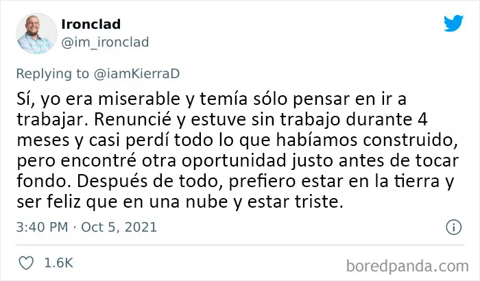 20 Personas que renunciaron a su trabajo sin tener nada planeado comparten lo que sucedió