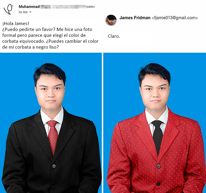 Vuelve el troll del Photoshop que se toma las peticiones muy literalmente, y el resultado es divertidísimo (16 fotos)