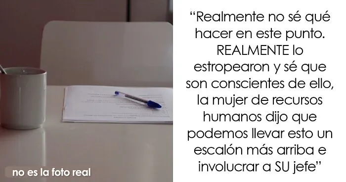 Esta persona consiguió un trabajo de 20$ la hora, pero en el cheque le pagaron la mitad porque "el contrato tenía un error"