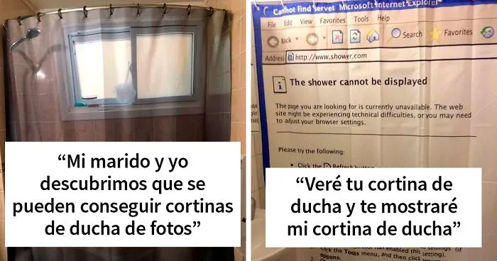 40 Cortinas de ducha tan creativas que mejoran los cuartos de baño