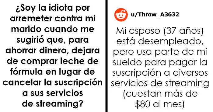 Esta mujer paga las 5 suscripciones de streaming de su marido desempleado, y él se vuelve loco tras pedirle que se quede solo con una